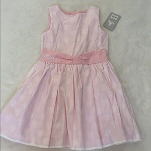 Disney Pink Minnie Bow Waist Party Dress for Kids